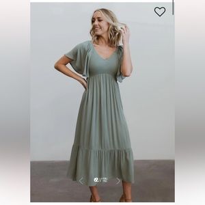 Baltic Born Felicity Smocked Dress in Sage